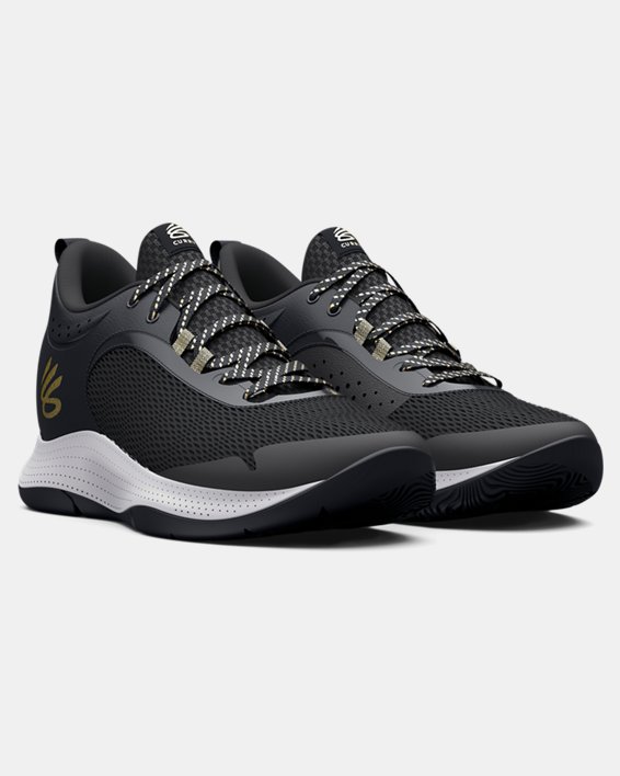 Unisex Curry 3Z6 Basketball Shoes, Gray, pdpMainDesktop image number 3